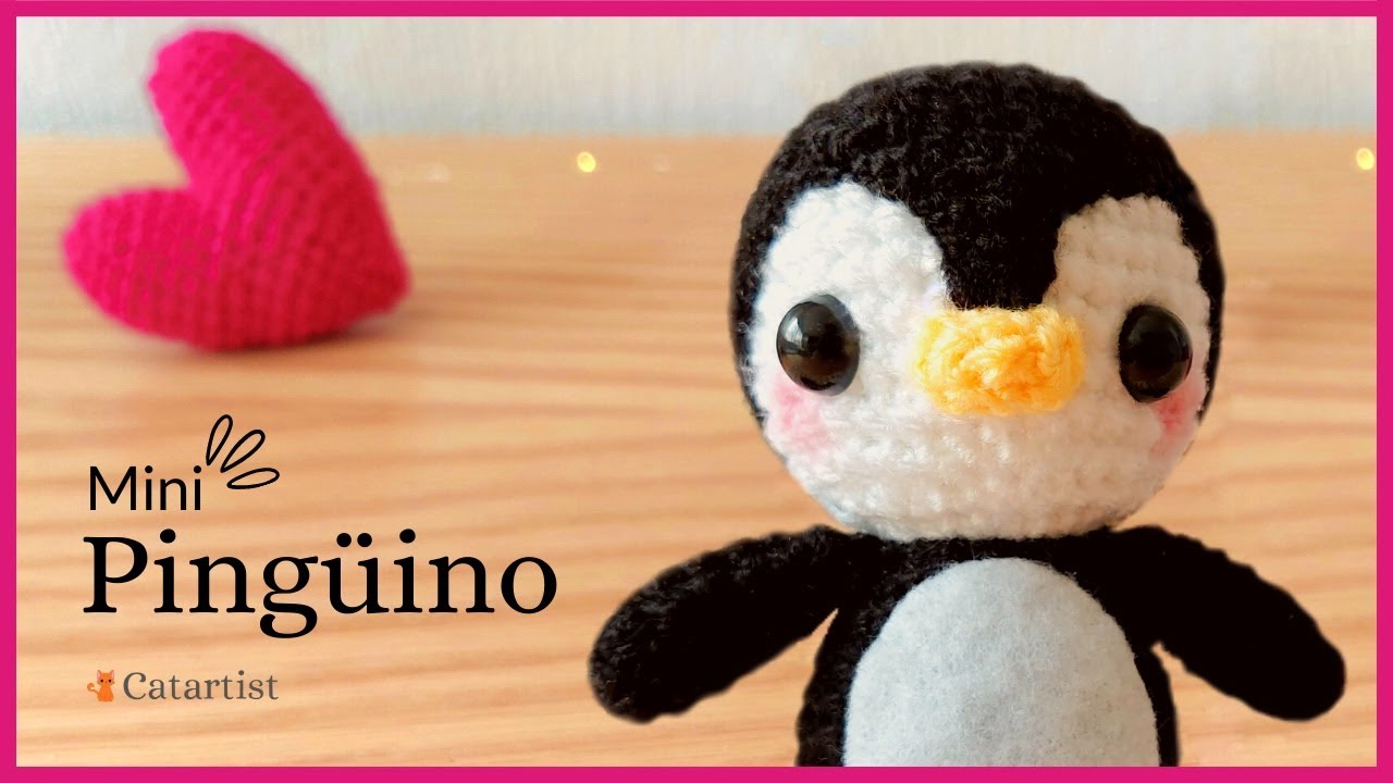 ❤️ Mini Pingüino Amigurumi 🐧 Crochet Tutorial Paso a paso - Fácil 💕 Esp-Eng