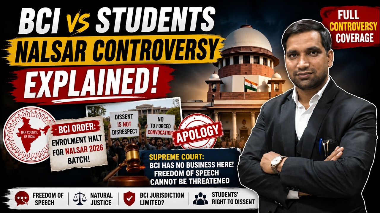 BCI vs NALSAR Students: पूरा विवाद क्या है? | CJI Surya Kant | BCI Apology | Supreme Court