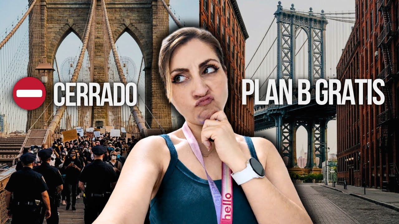 ¡Puente de Brooklyn CERRADO! 😱 Qué hacer GRATIS en NY (Ruta Alternativa)