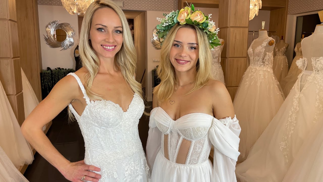 Mierzymy gładkie suknie ślubne !