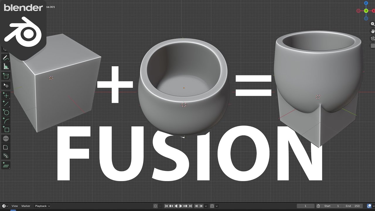 Comment FUSIONNER proprement 2 Objets sur Blender ? (Sans erreurs)