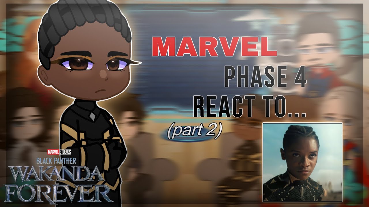 Marvel react to Black Panther 2 || part 2/9 || RUS/ENG || Gacha React