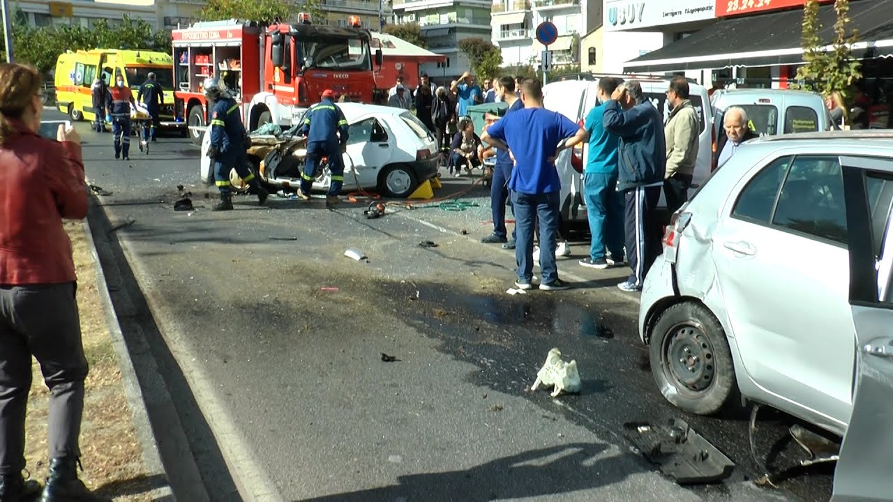 Σοβαρό τροχαίο ατύχημα στην Ερυθρού Σταυρού στην Καβάλα