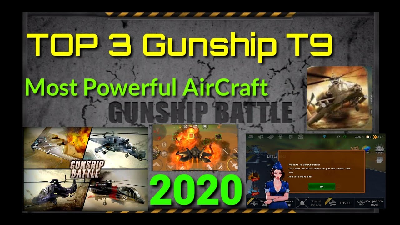 Gunship Battle Top 3  Most Powerful Aircraft T9 2020