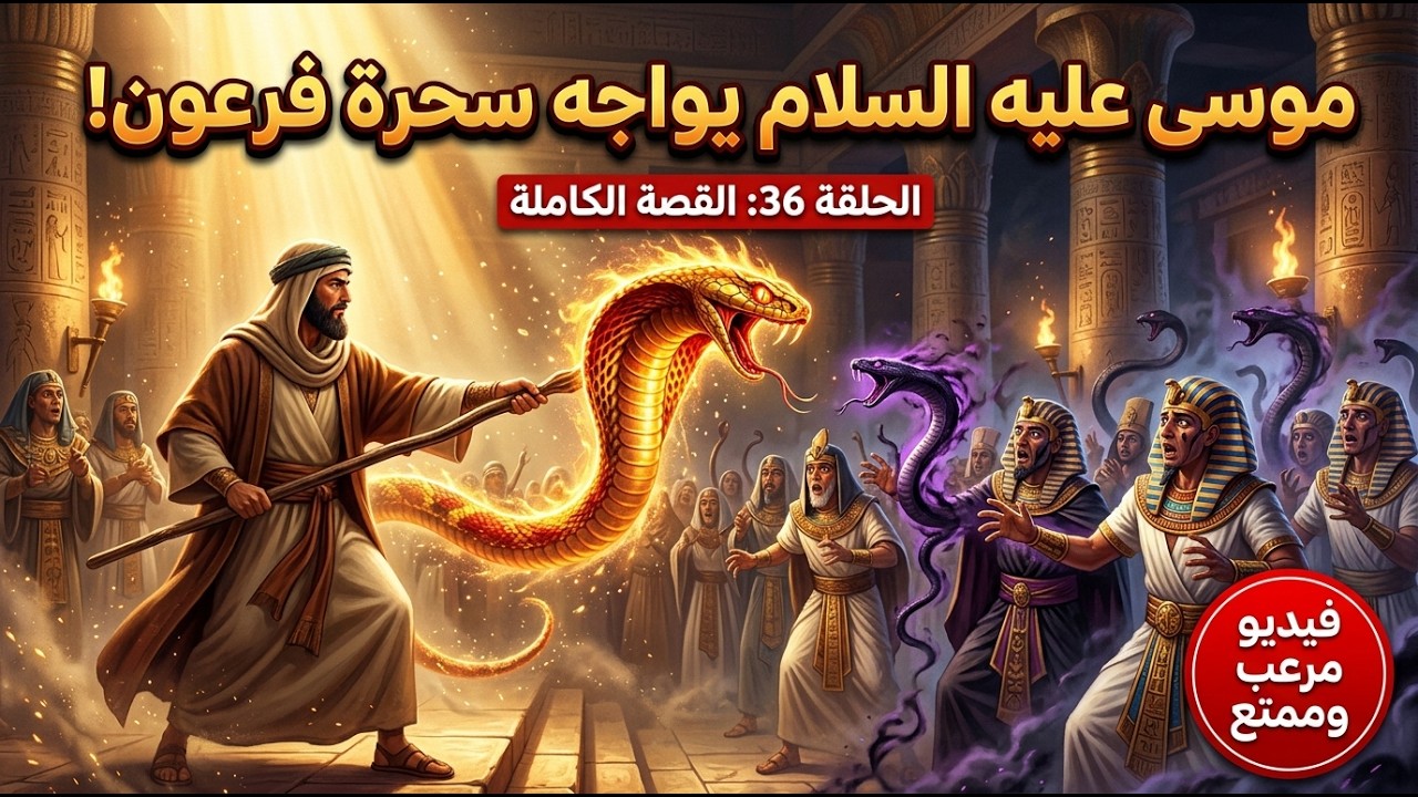 نبي الله موسى عليه السلام في مواجهة سحرة فرعون ( الحلقة 36 )
