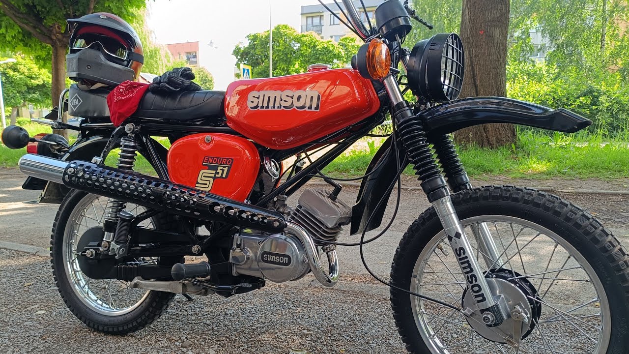 SIMSON S51 ENDURO - DDR Sound on road