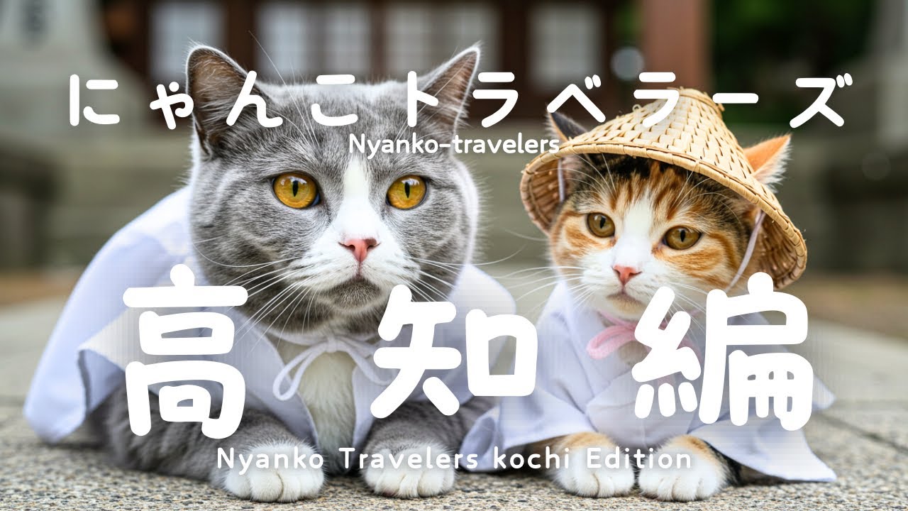 猫たちが高知でお遍路チャレンジ！絶景とカツオの旅/Cats Go on a Pilgrimage in Kochi!