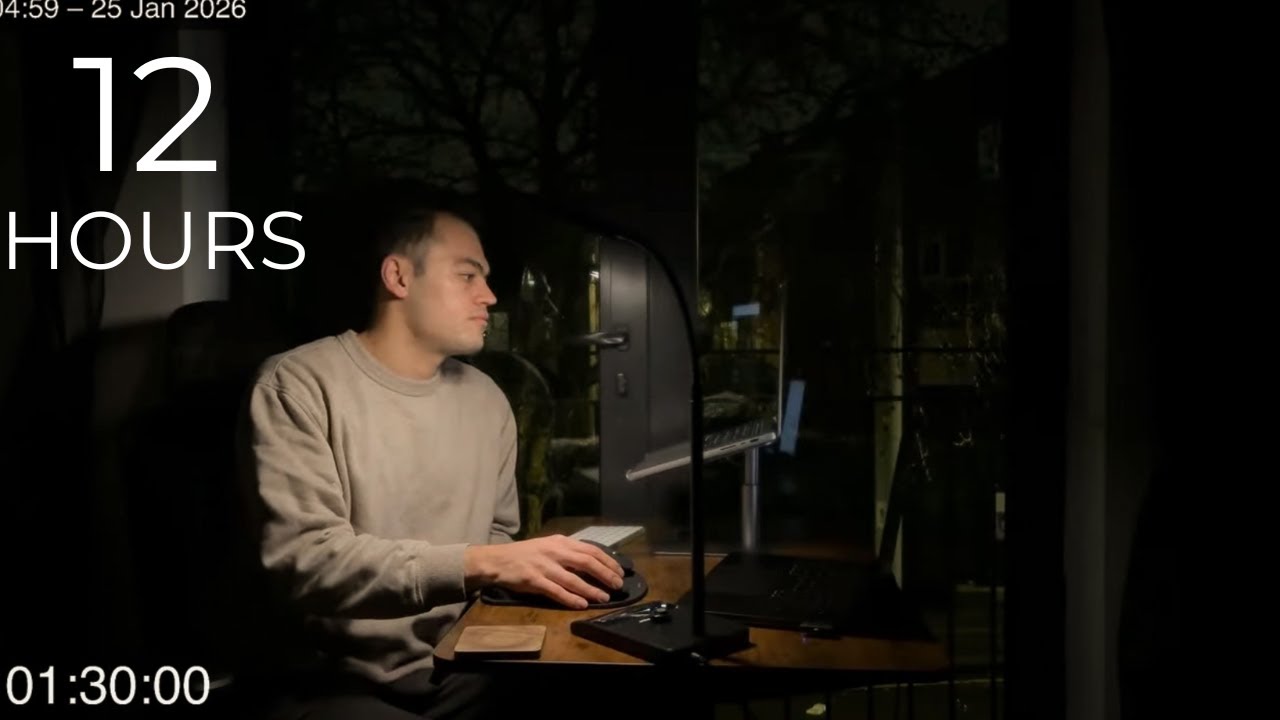 12-Hour LIVE Study With Me 🎓 | Cozy UK Ambience | Custom Pomodoro Timer | Deep Work Mode