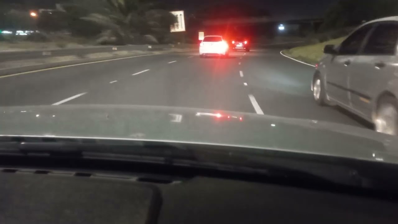 How it looks to drive in Capetown Roads at Night🪓🇿🇦🦍🦺💯😂