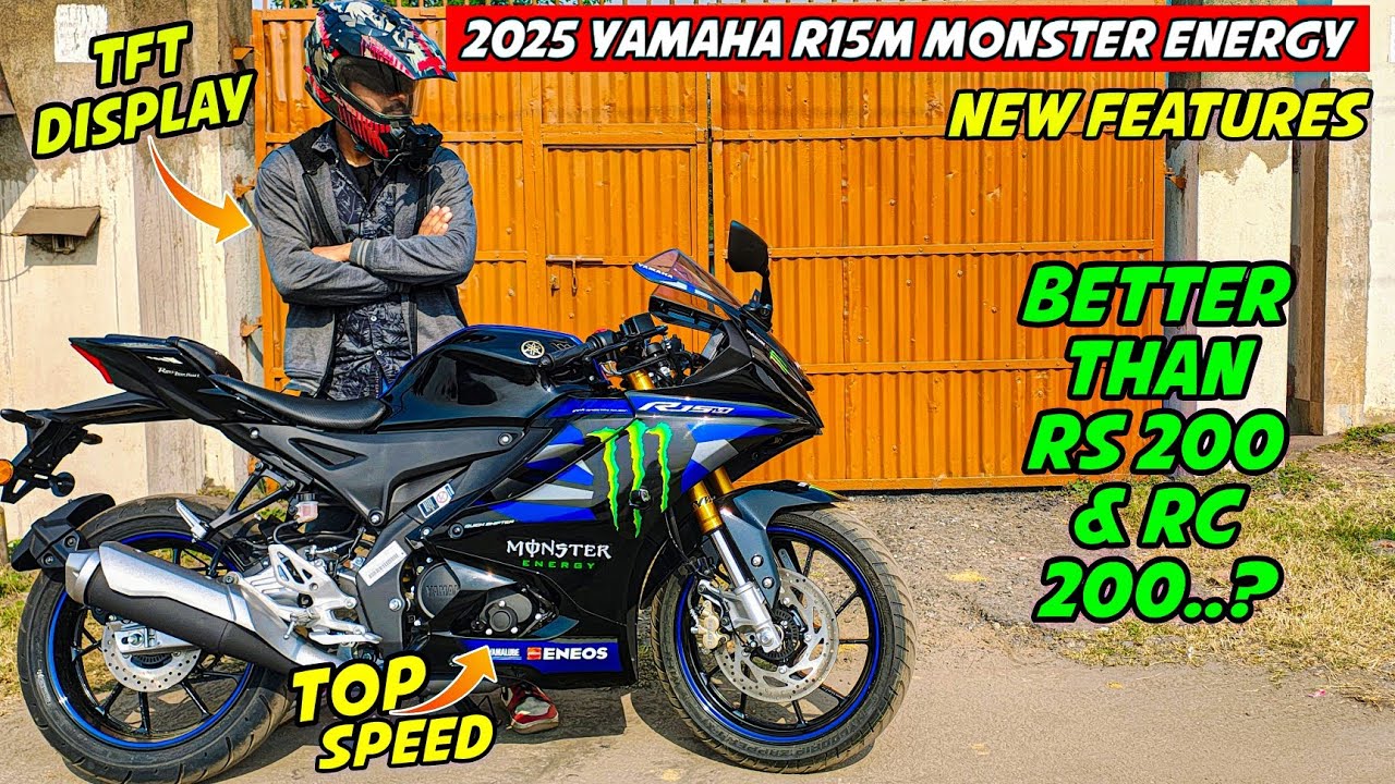 2025 Yamaha R15m Monster Energy Review 🔥|| New TFT Display features - Better than Pulsar RS200.?