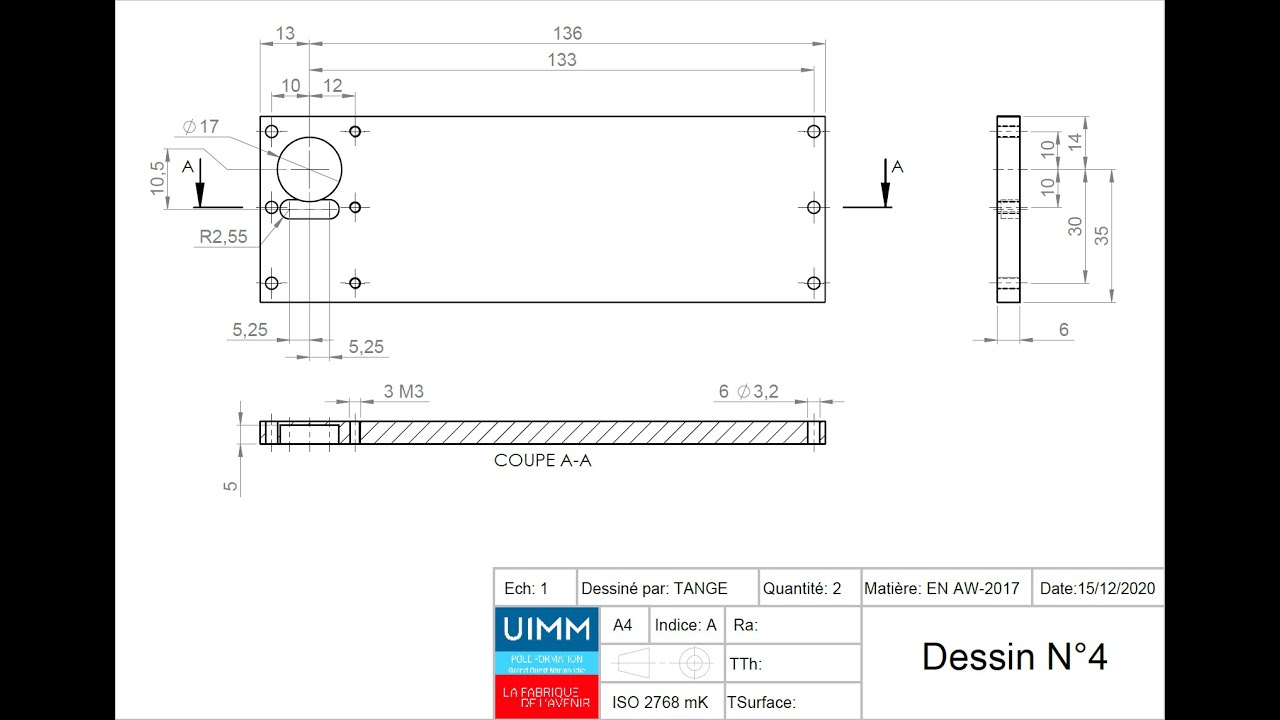 Tuto Mastercam Pièce n°4 Filaire et extrudage