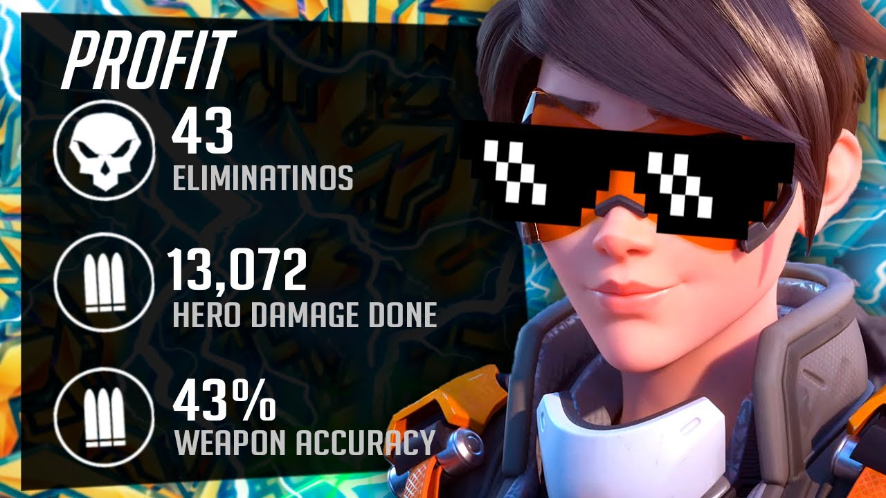 PROFIT PRO KOREAN TRACER - 43 ELIMS! [ OVERWATCH 2 SEASON 2 TOP 500 ]