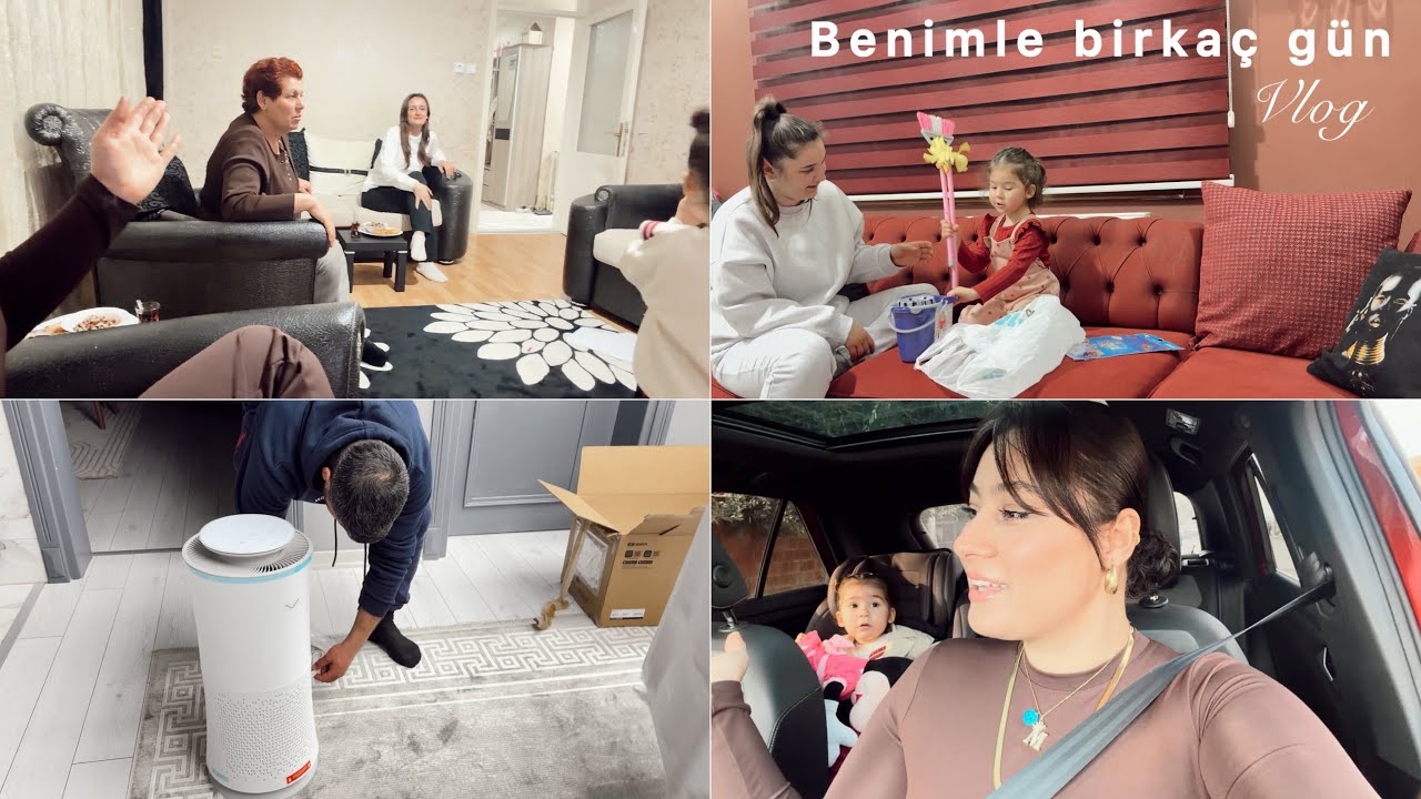 SÜRPRİZLERLE DOLU VLOG / Bol misafirlikli /market alışverişi/hava temizleyici kutu açılımı ✨