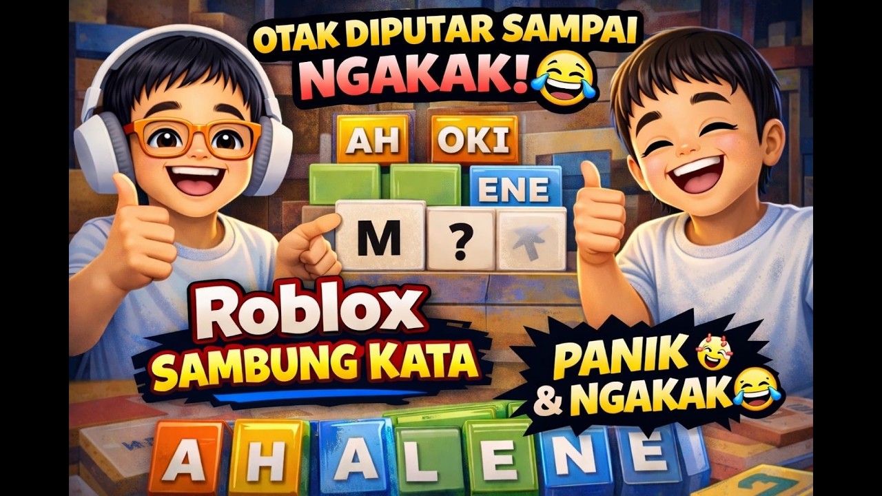 BELAJAR SAMBUNG KATA SAMBIL KETAWA 😄 | Roblox Sambung Kata