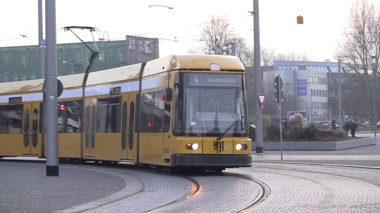 Dresden Trams, Dresden, Saxony, Germany - February 2014