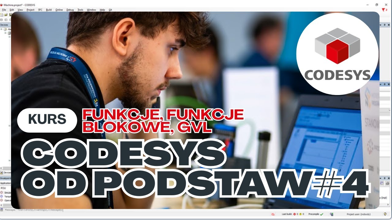 CODESYS od podstaw #4 | Funkcje FC, Bloki FB i GVL w PLC | Ladder Logic