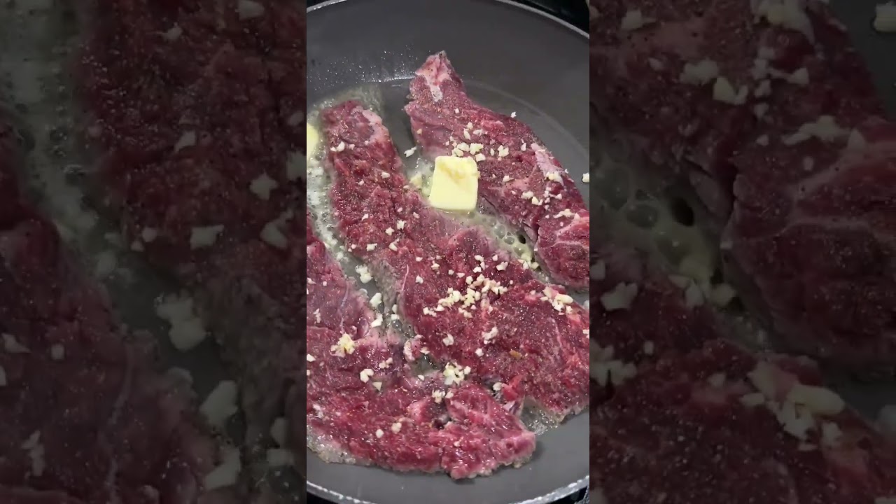 Hoy preparé churrasco al sartén 