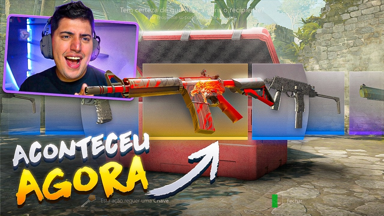 SIM, ISSO ACABOU DE ACONTECER… GANHEI UMA M4A4 HOWL EM PLENO 2026 NO CS 2 (e ainda veio Factory New)