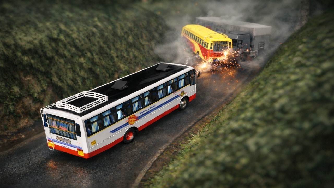 MINNAL ADIII.... [ ksrtc minnal bus driving ]😍