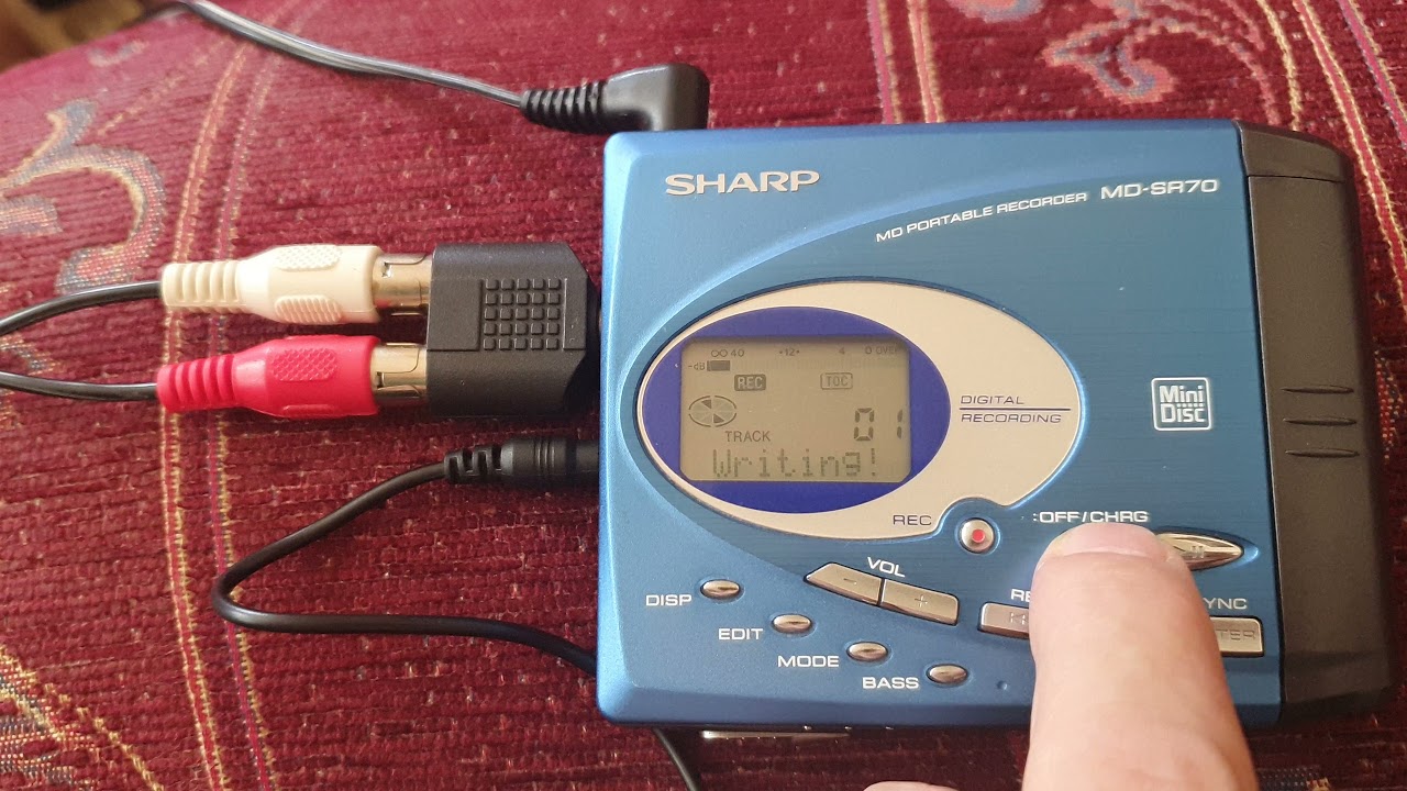 Sharp md-sr70 test rec-play