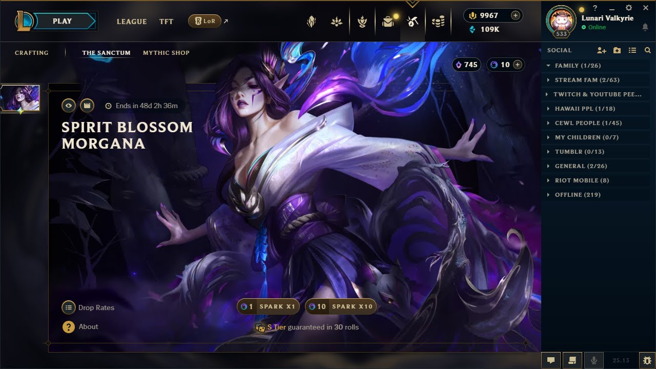 I hate the Sanctum but I NEED Spirit Blossom Morgana