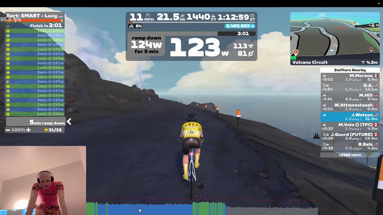 Zwift - Xert: SMART - Lucy in the Sky with Diamonds - 75