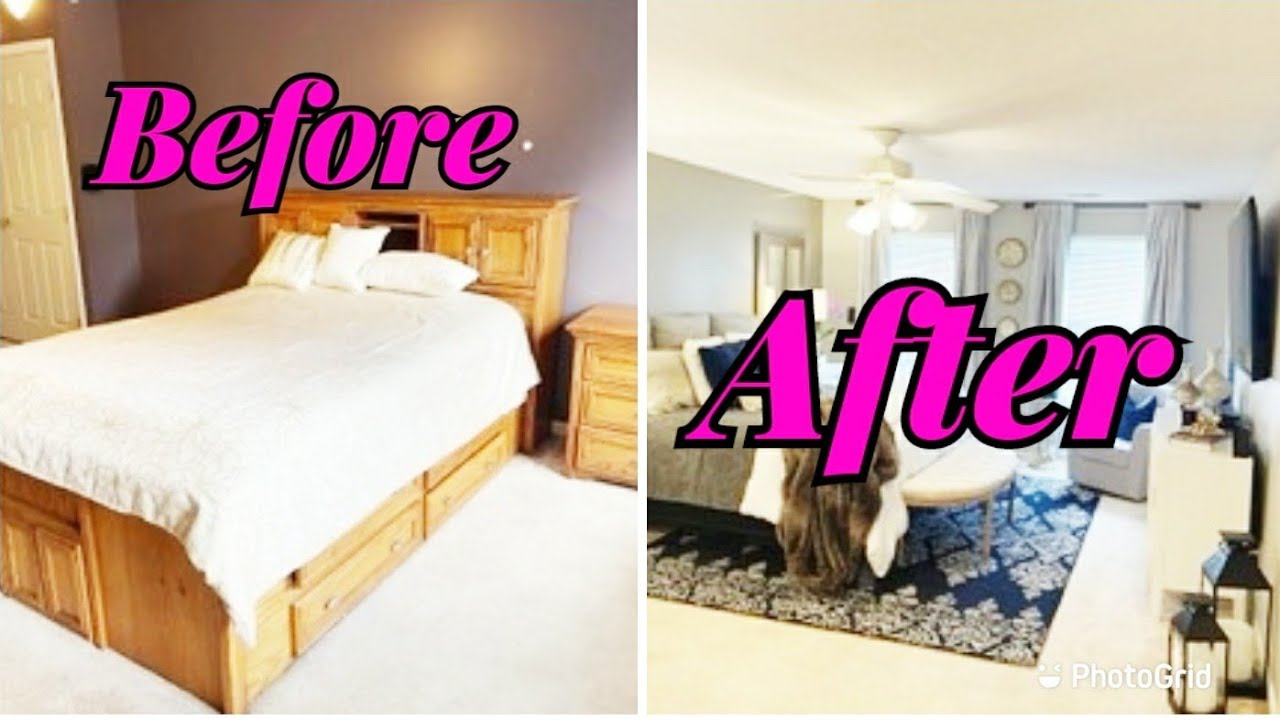 GLAM MASTER BEDROOM MAKE OVER || FROM DRAB TO OMG FAB