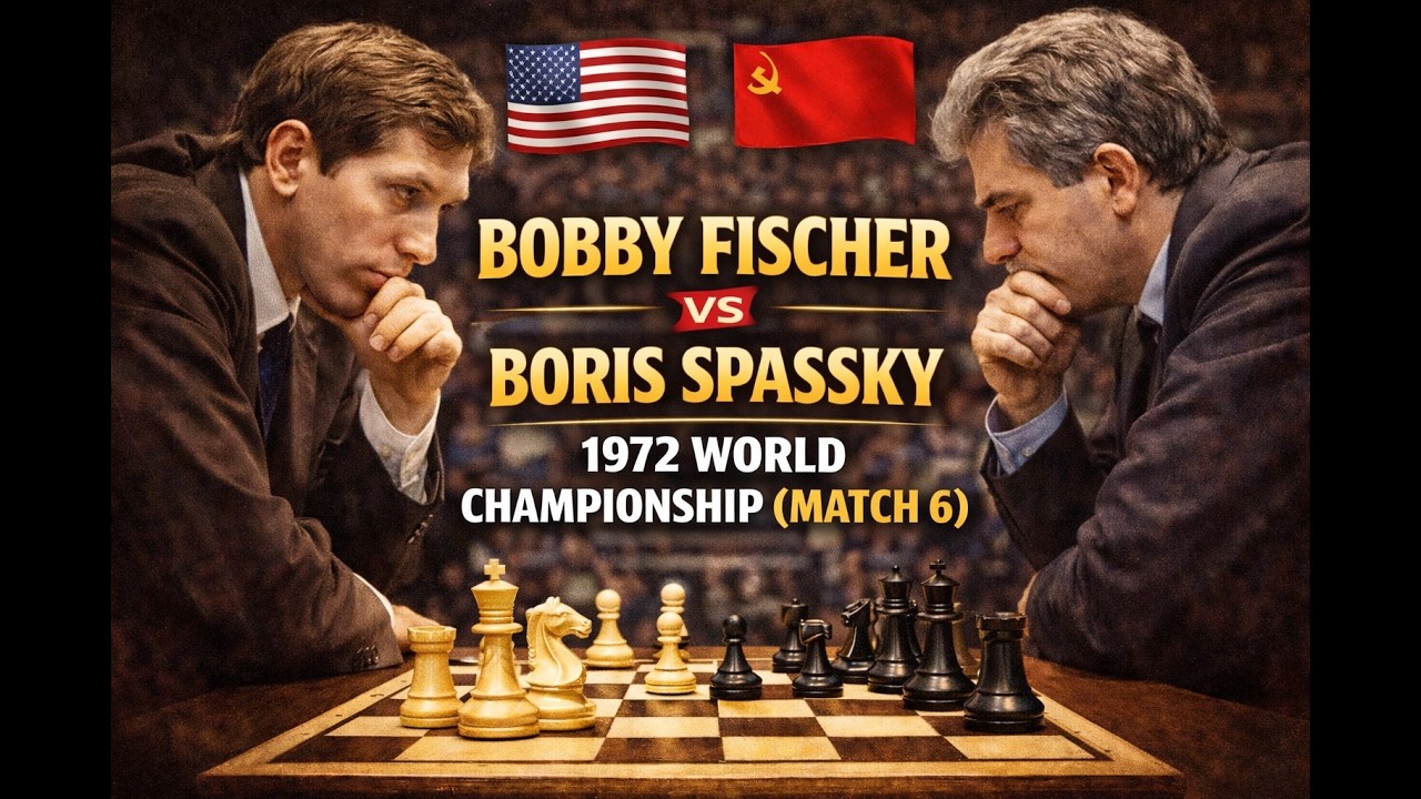 BOBBY FISCHER vs BORIS SPASSKY | Legendary Duel ♟️🔥 #bobbyfischer #borisspassky #chess