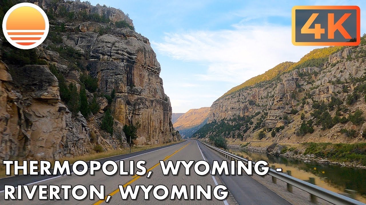 Thermopolis, Wyoming to Riverton, Wyoming!  Drive with me on a scenic Wyoming highway!
