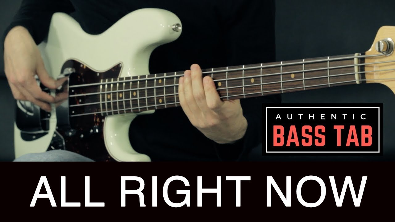 FREE - All Right Now /// Authentic  Bass Cover - Bruno Tauzin