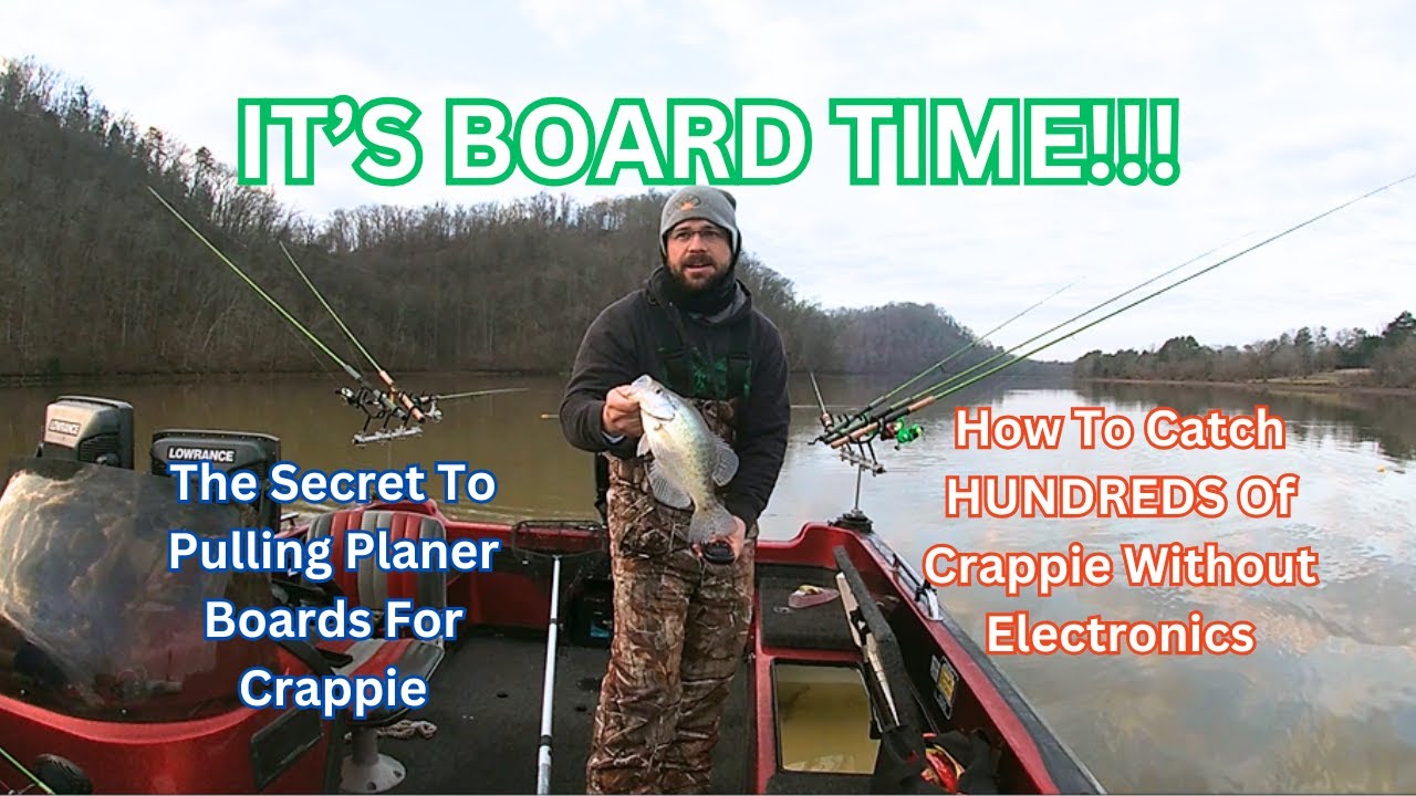 HOW TO Catch HUNDREDS Of Crappie Without Electronics | The Secret To Pulling Planer Boards 4 Crappie