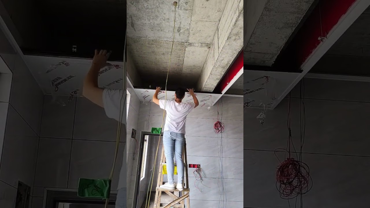 Honeycomb panel flat ceiling installation process