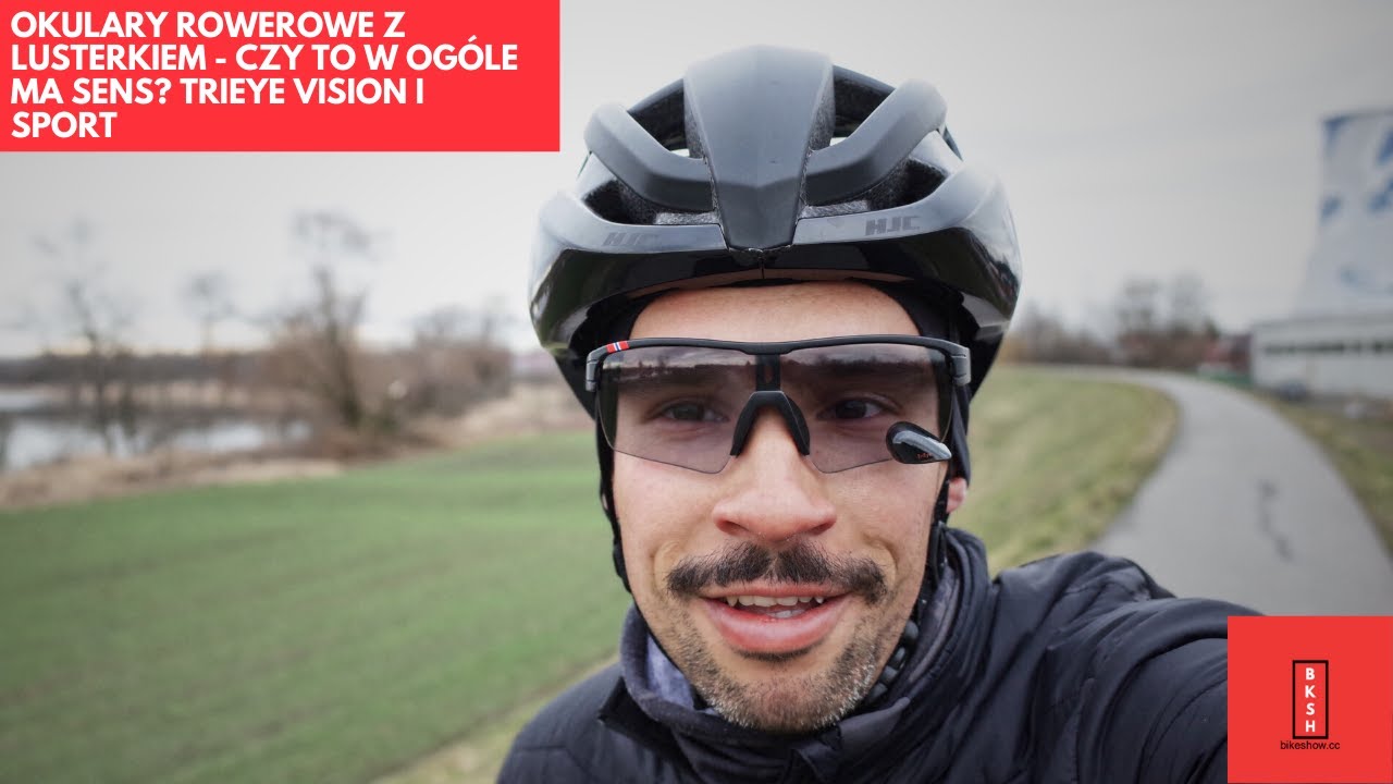 Okulary rowerowe z lusterkiem wstecznym - czy to w ogóle ma sens? TriEye Vision i Sport