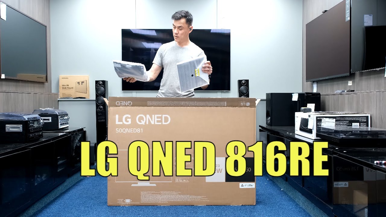 LG QNED 816RE Unboxing, Setup, TV and 4K Demo Videos 50QNED81