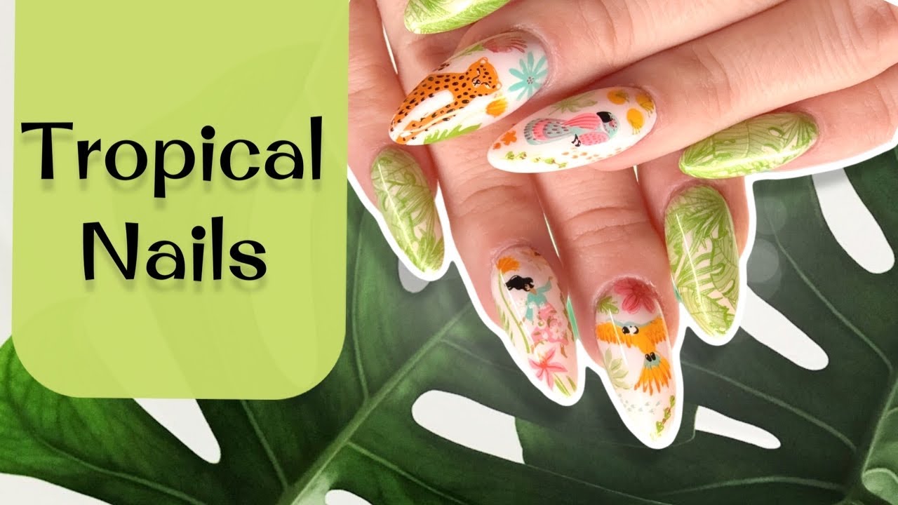 Tropical Nail Stamping Tutorial (Step-by-Step)