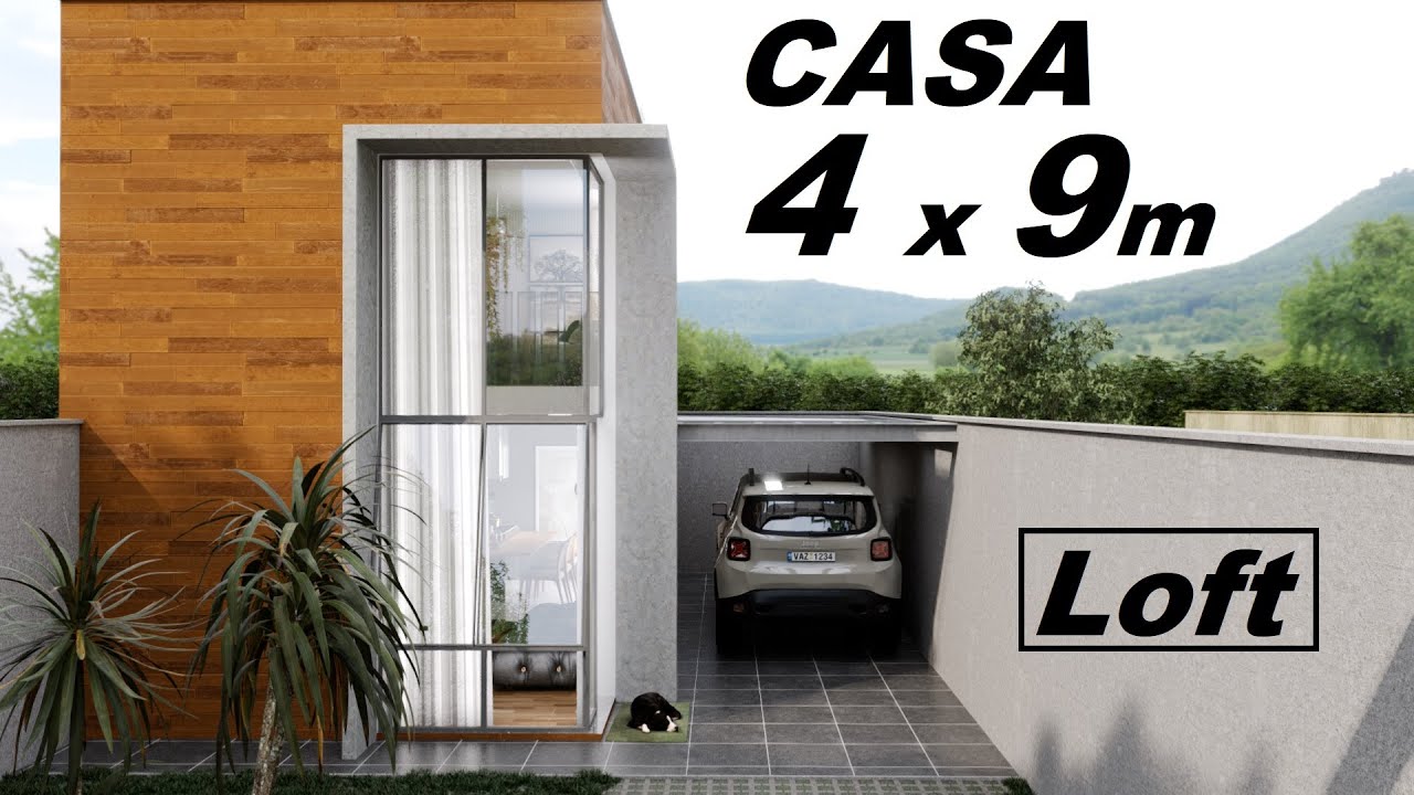 CASA PEQUENA DE 4 x 9 METROS - LOFT