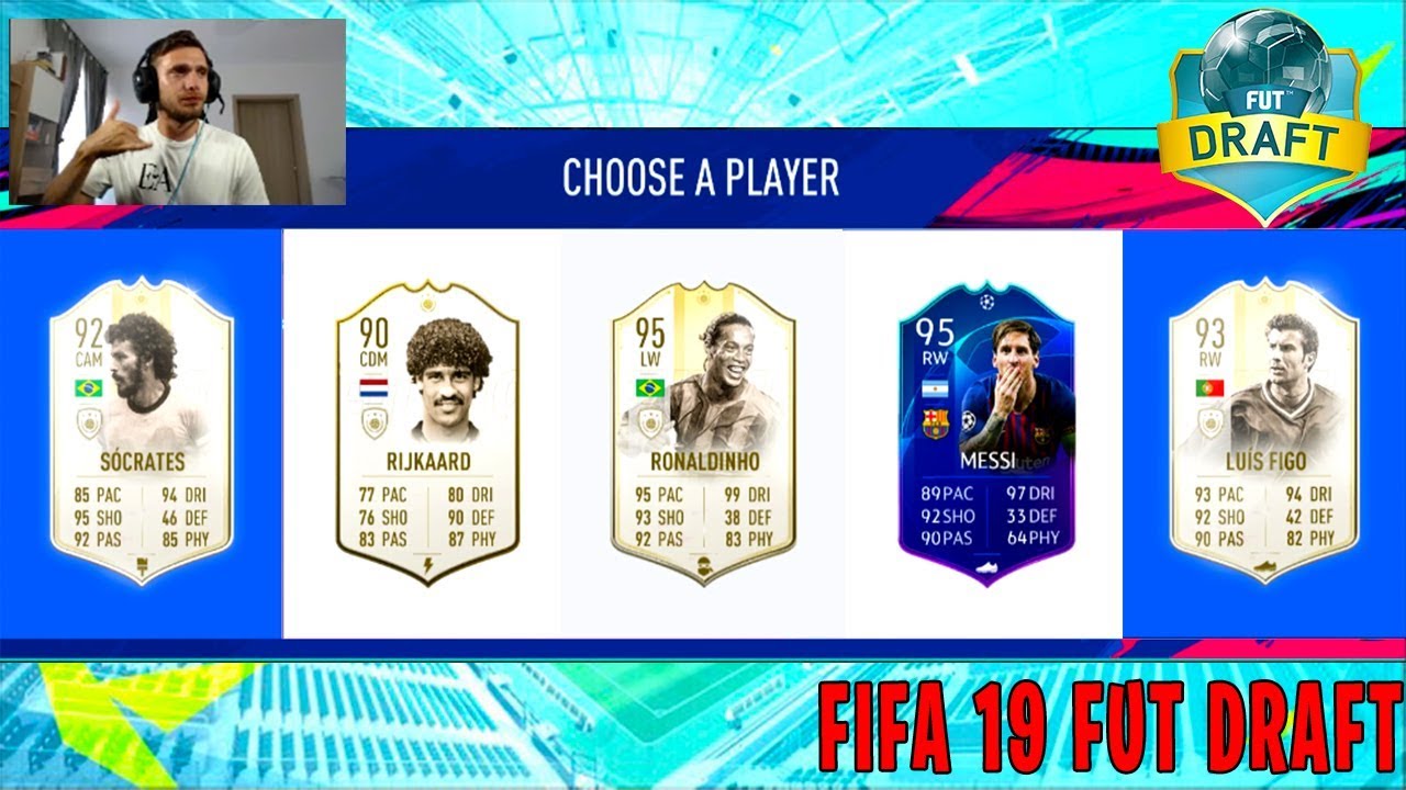 DRAFT SENZATIONAL CU RONALDINHO IN FORMA MAXIMA + 3 ICON - FIFA 19 FUT DRAFT