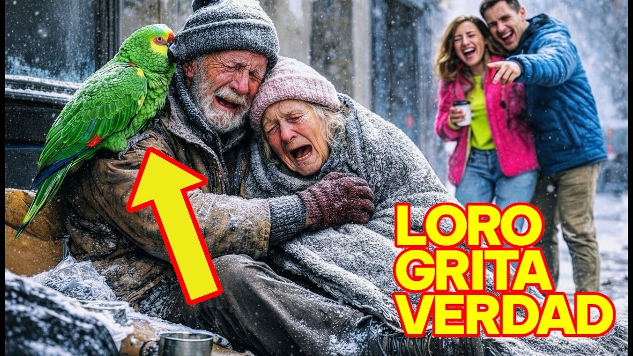 Padres dejados en la calle con loro... MINUTOS DESPUÉS EL LORO GRITA VERDAD