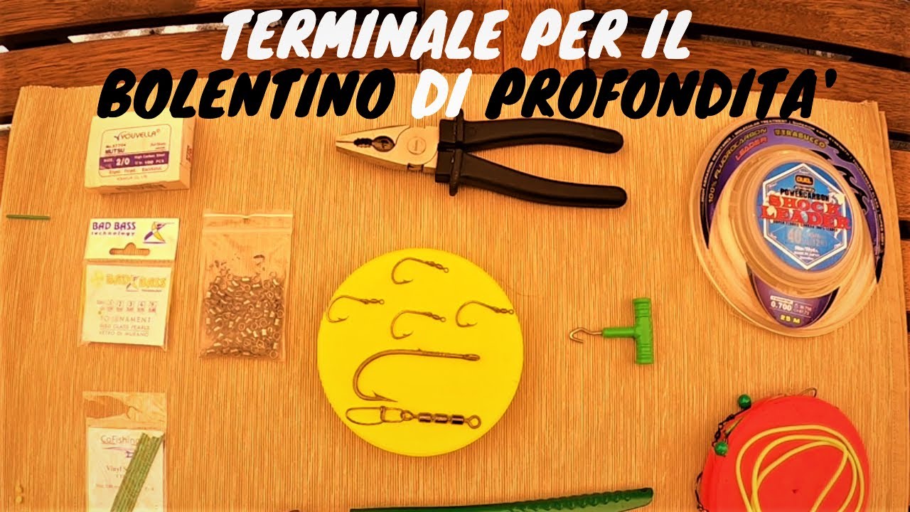 TERMINALE BOLENTINO DI PROFONDITA' - How to Make a Deep Drop Rig
