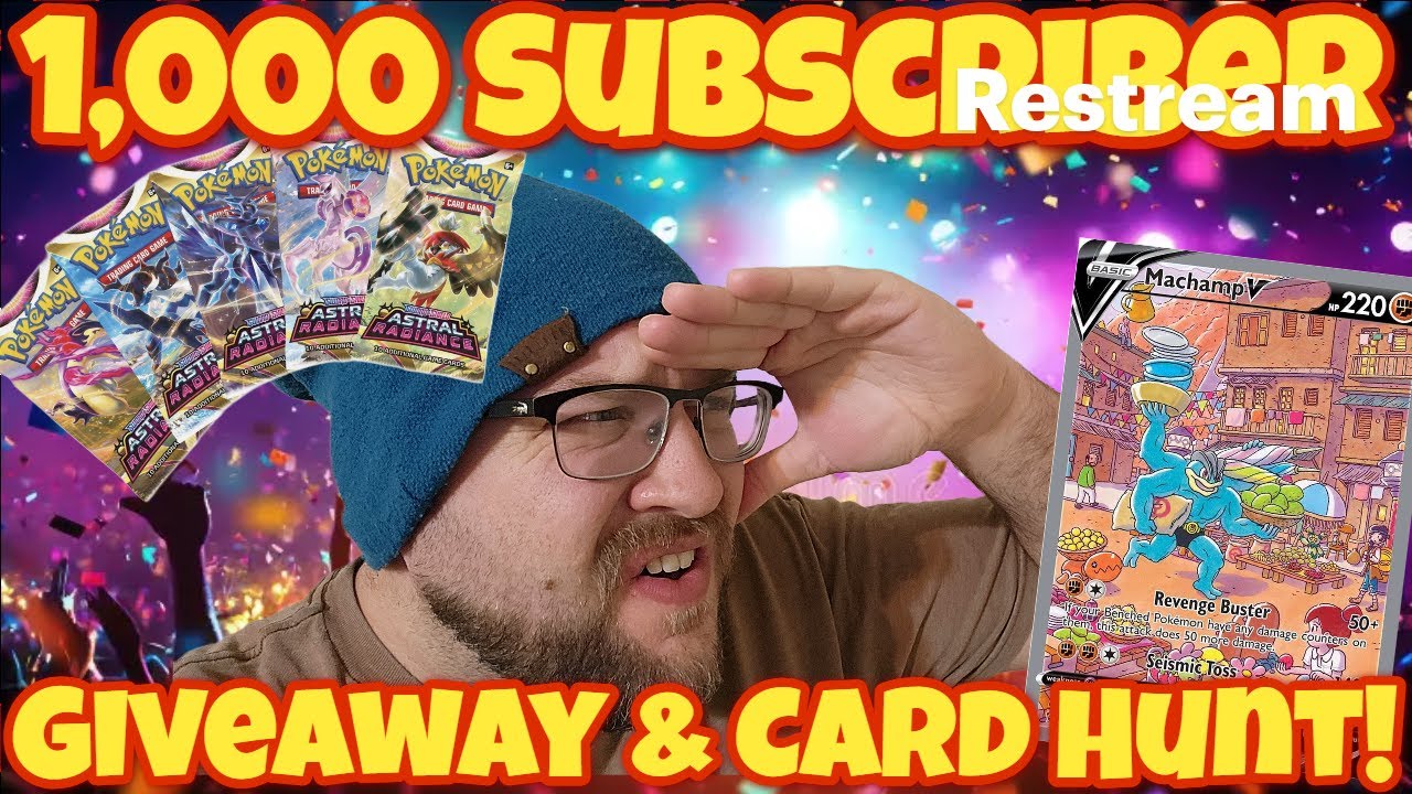 1000 Subscriber Celebration GIVEAWAY! FIND the MACHAMP! CAN WE DO IT???