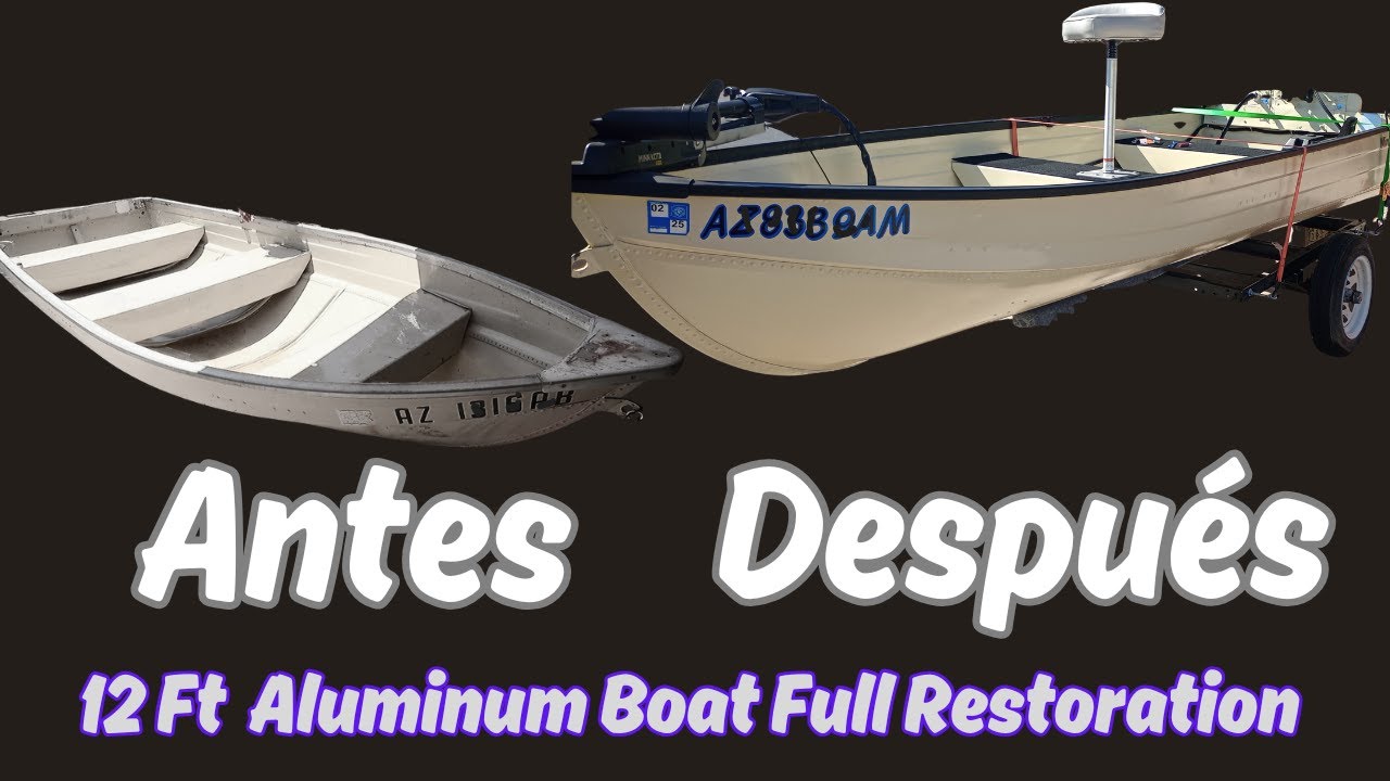 Como Restaurar una Panga de Pesca de Aluminio con Presupuesto LIMITADO! - Restauración a Detalle.