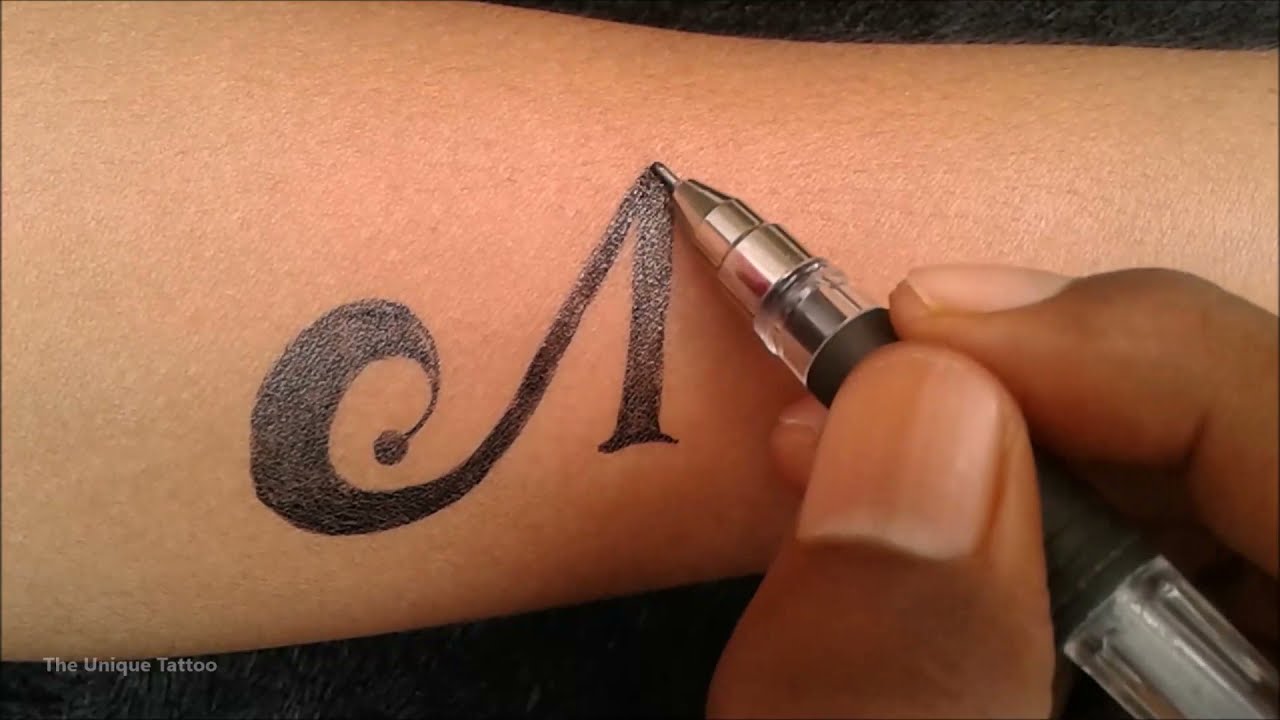 A name tattoo design kaise banate hai || Tattoo design ||