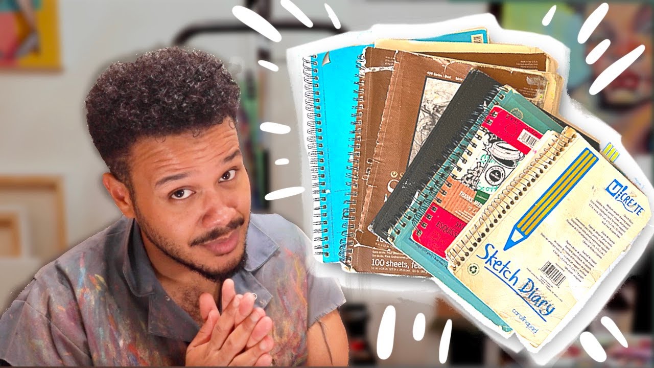 Redrawing my ENTIRE High School Sketchbook kinda.. | Almost 10 years later!
