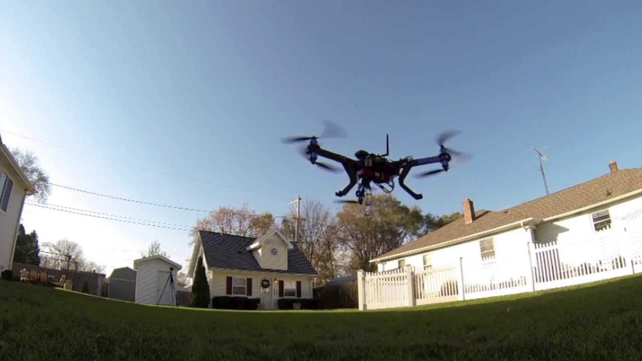 3D Robotics Y6 Multirotor Maiden Flight