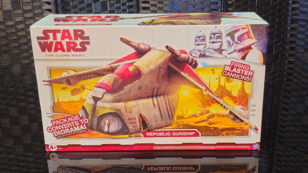 Opening Crumb Bomber Republic Gunship. Star Wars The Clone Wars.