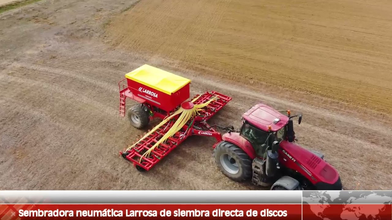 Sembradora Larrosa de siembra directa de discos