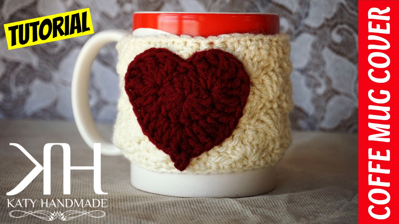 TUTORIAL COPRITAZZA UNCINETTO | COFFEE MUG COVER CROCHET || Katy Handmade
