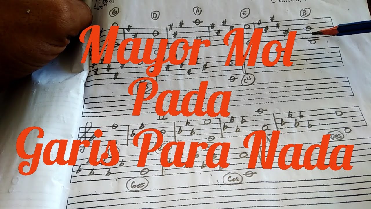 Menulis Tangga Nada Mayor Mol Pada Garis Para Nada