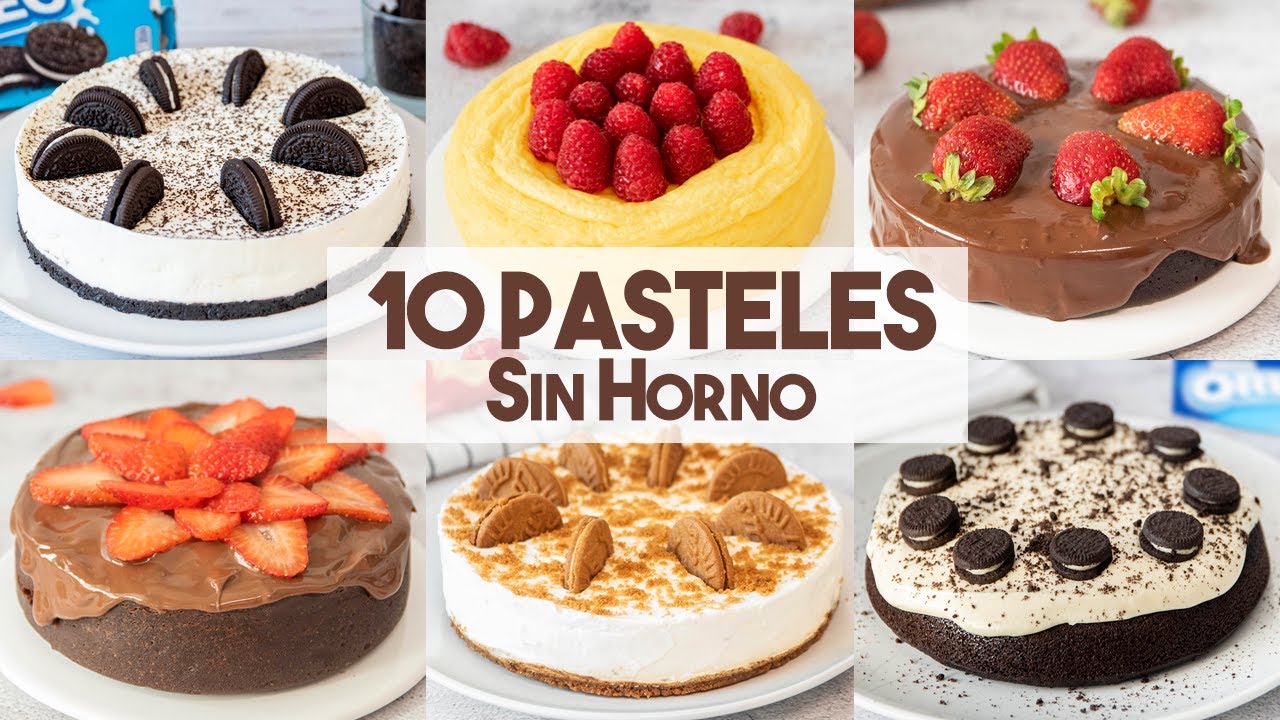 10 RECETAS de PASTELES SIN HORNO 🍫❤️ Parte 2 | Tartas Fáciles y Rápidas
