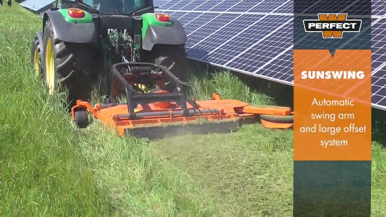 PERFECT SUNSWING Mower for maintenance of solar parks